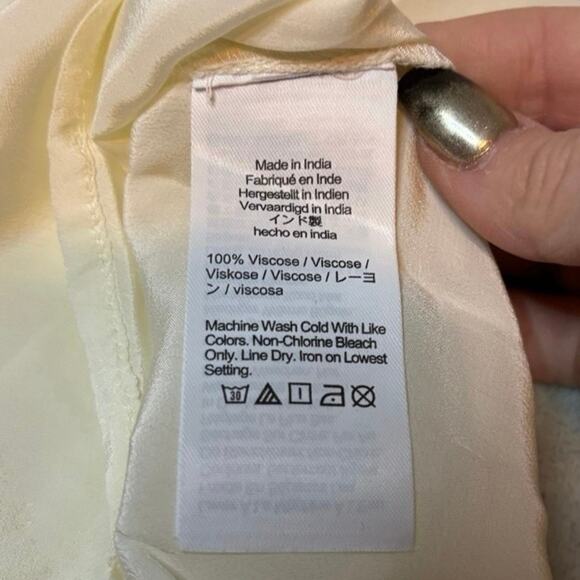 J.Crew Ivory Popover Blouse XXS NWT | V-Neck Long Sleeve Work Top - Picture 6 of 6